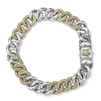 Anthem Two-Tone Curb Chain Bracelet | 12mm