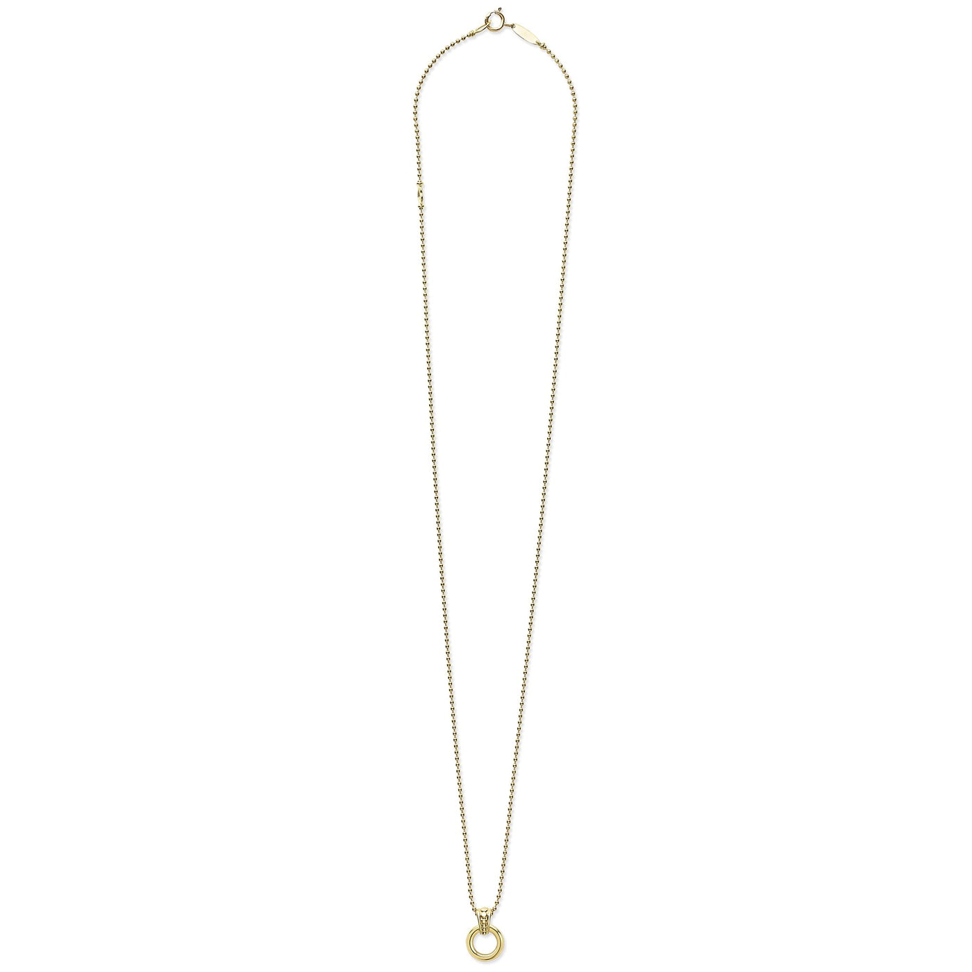 Meridian 18K Gold Circle Pendant Necklace