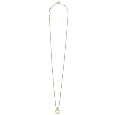 Meridian 18K Gold Circle Pendant Necklace