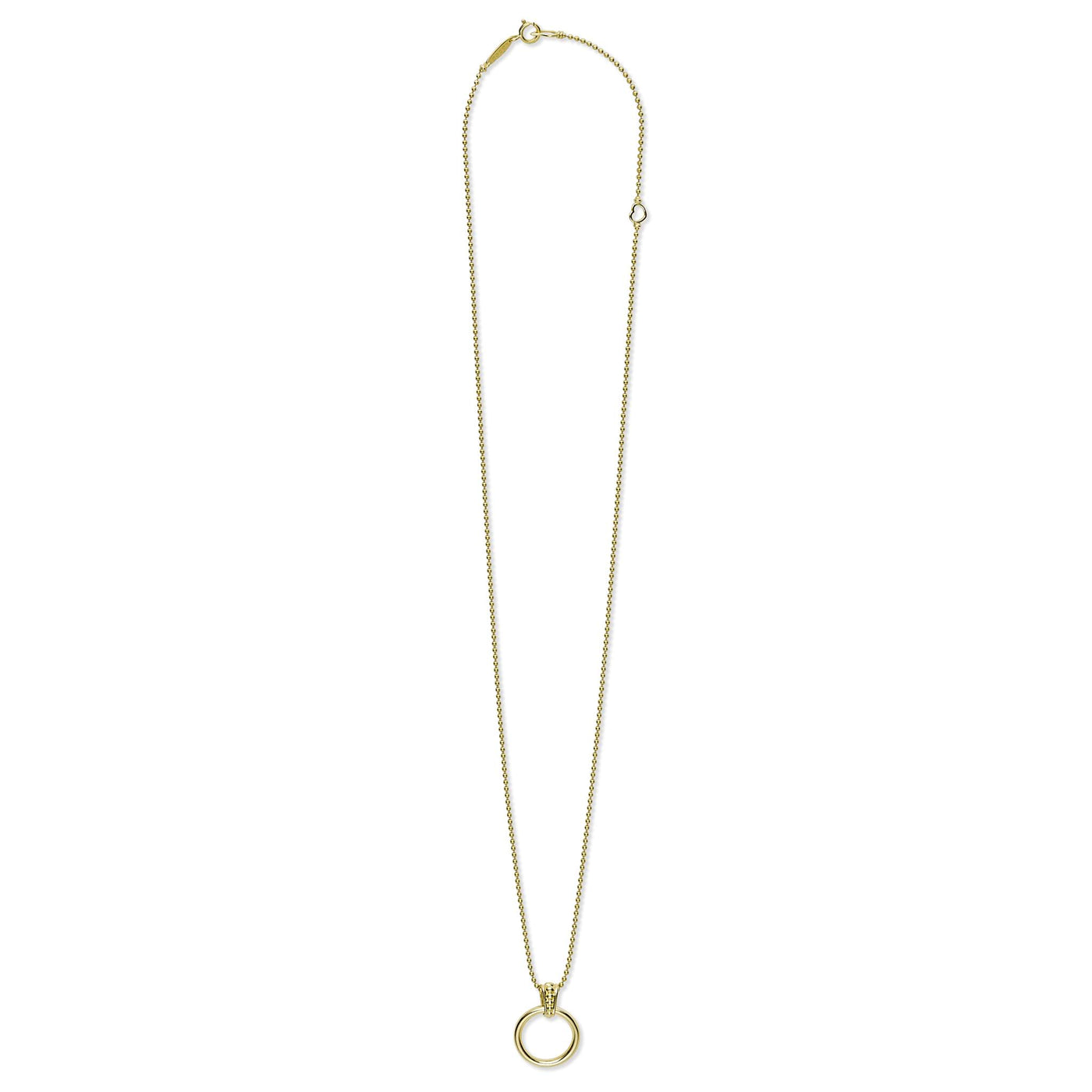 Meridian 18K Gold Circle Pendant Necklace