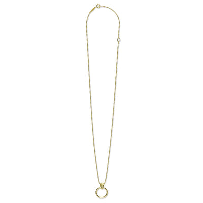 Meridian 18K Gold Circle Pendant Necklace