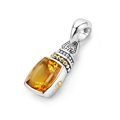 Citrine|caviar pendant,pendant necklace,designer necklace,gemstone necklace