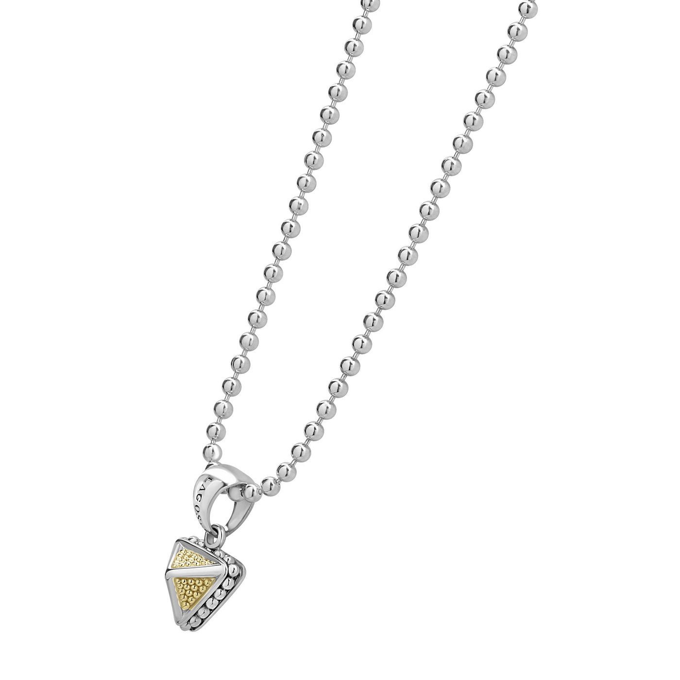 KSL Caviar Pyramid Pendant Necklace