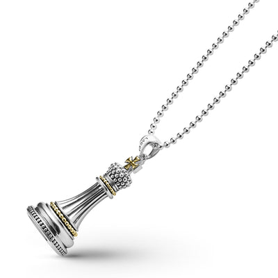 Rare Wonders Two-Tone King Pendant Necklace