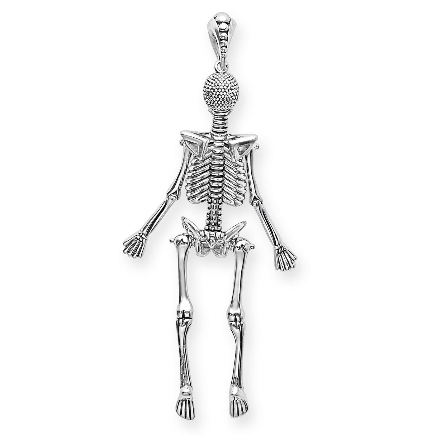 Rare Wonders Caviar Skeleton Pendant Necklace