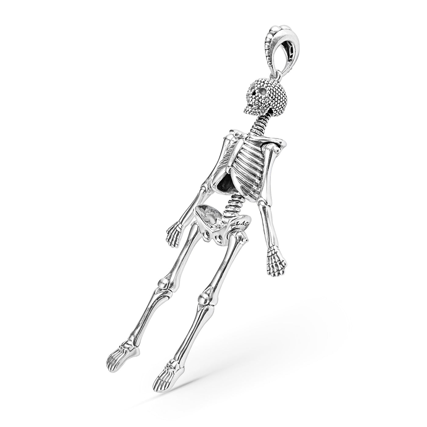 Rare Wonders Caviar Skeleton Pendant Necklace