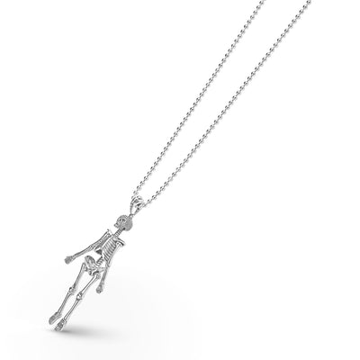 Rare Wonders Caviar Skeleton Pendant Necklace