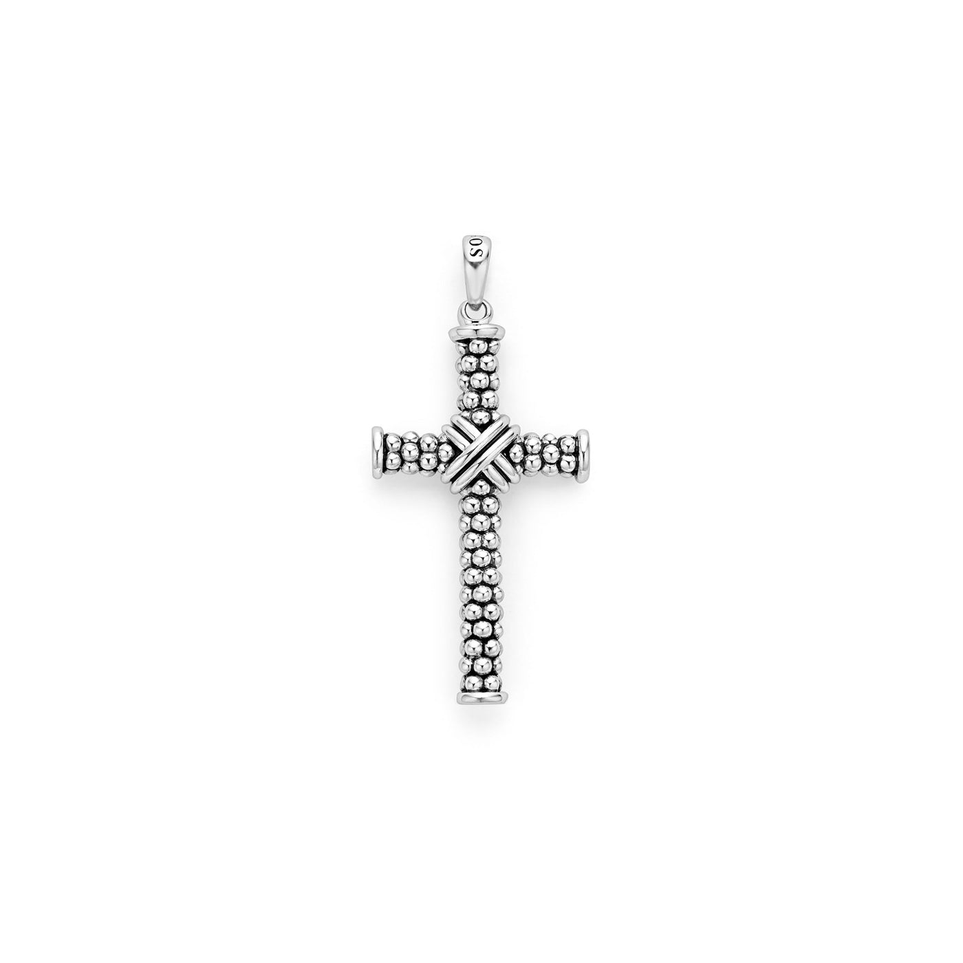 Anthem Caviar Beaded X Cross Amulet