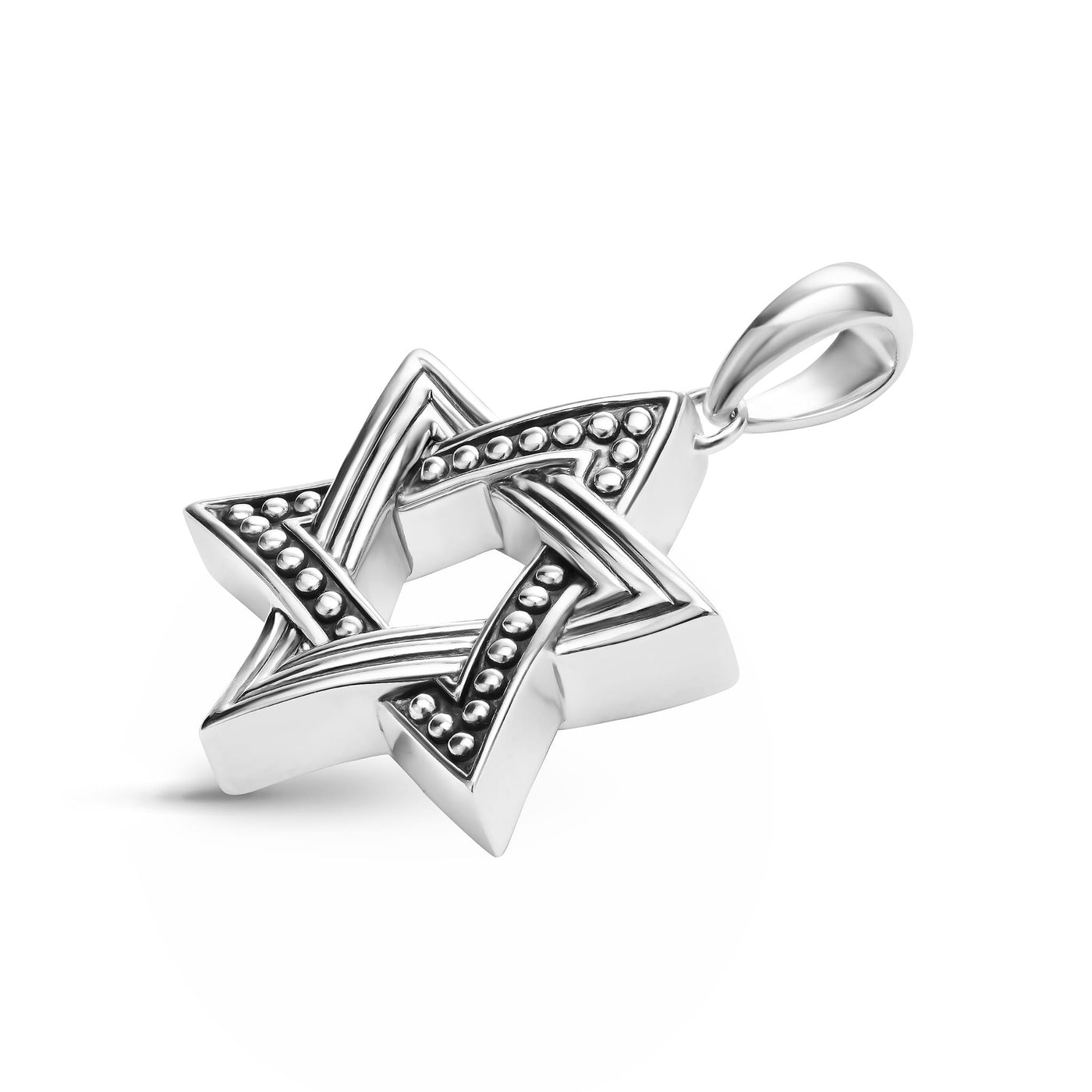 Anthem Large Silver Star of David Amulet