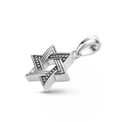 Anthem Small Silver Star of David Amulet