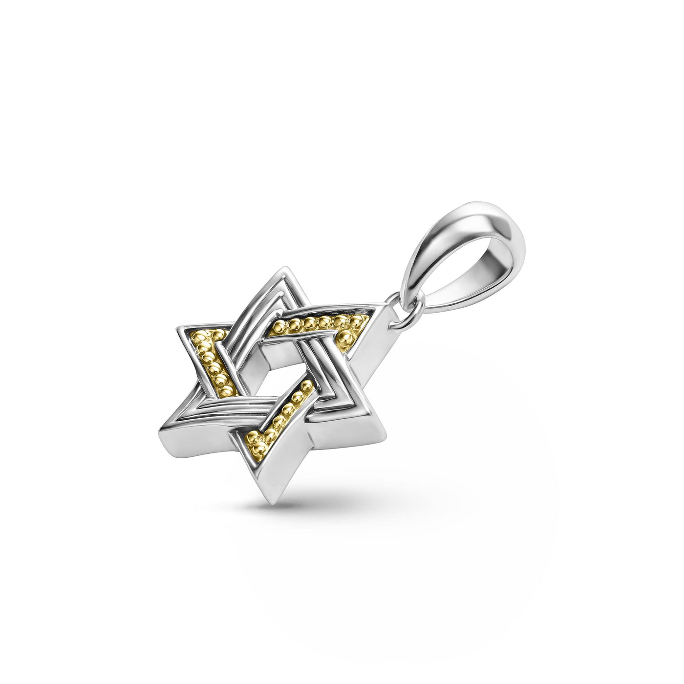 Anthem Small Two-Tone Star of David Amulet