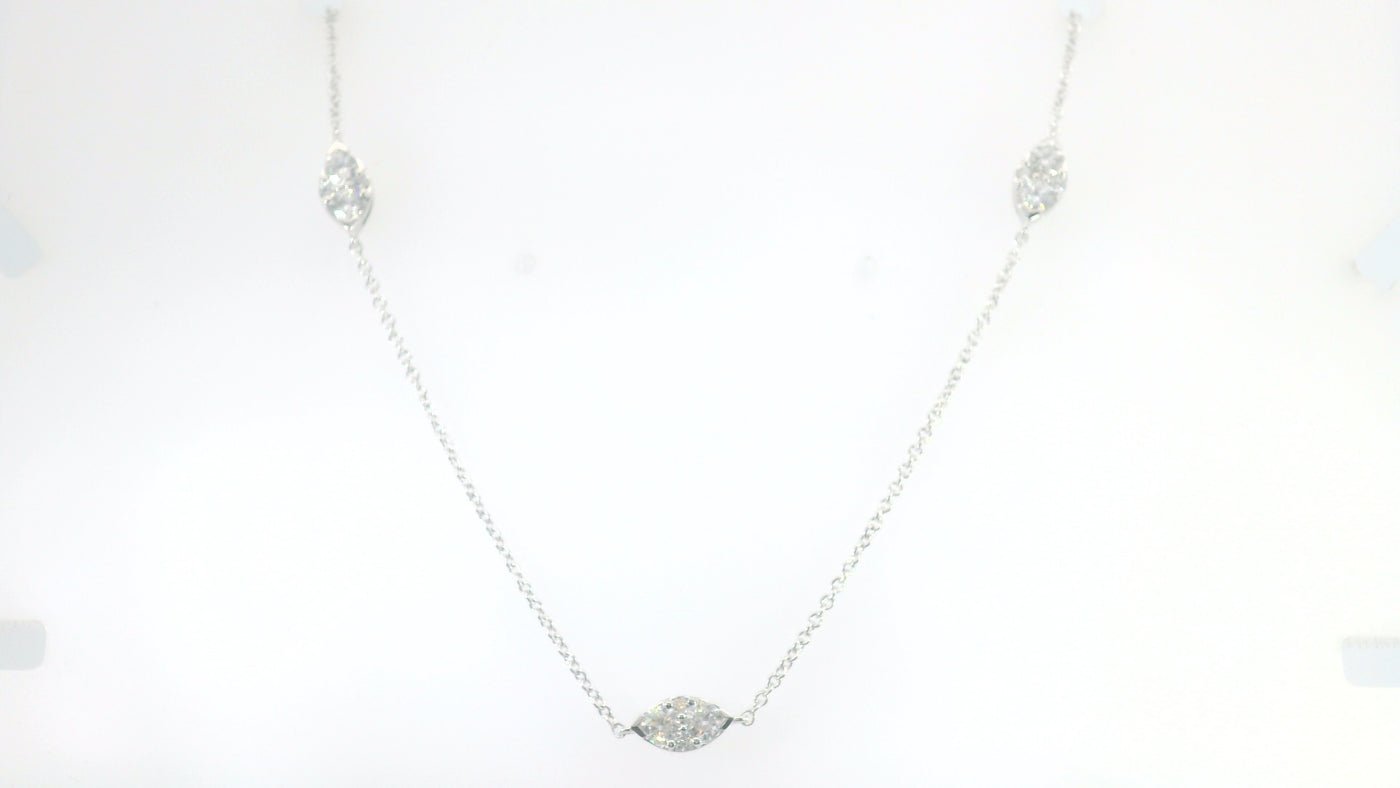 14KWG 1.05CTW FOF RD DBY NECKLACE