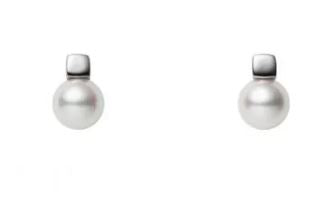 Akoya Cultured Pearl Earrings in 18K White Gold