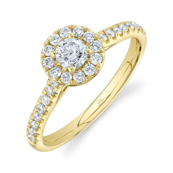 0.30CT-CTR(ROUND) 0.32CT-SIDE DIAMOND ENGAGEMENT RING