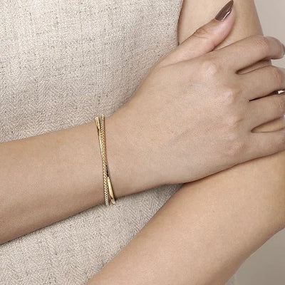 14K Yellow Gold Bujukan Bangle