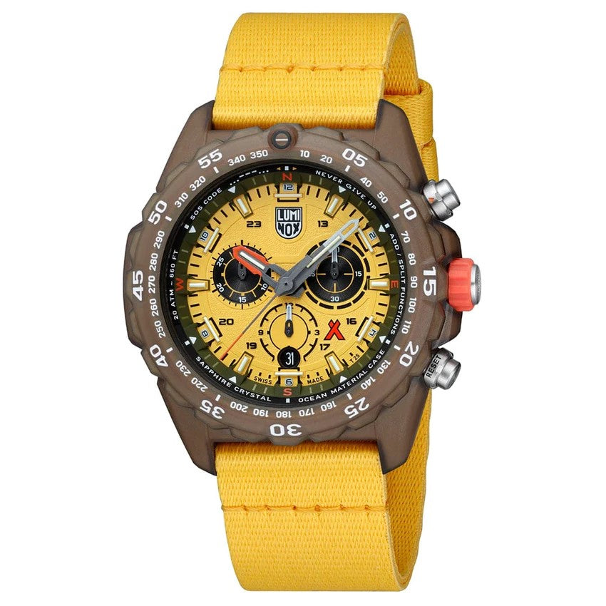 Bear Grylls Survival Eco Master 45mm, Yellow Dial, Sustainable Outdoor Watch