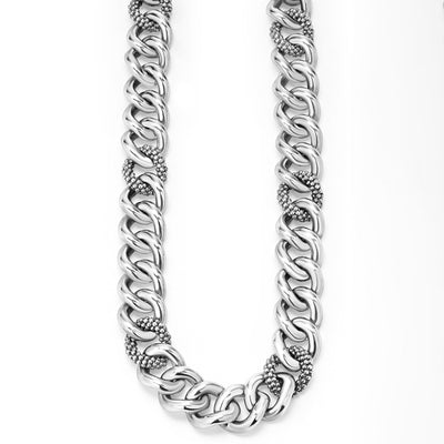 Anthem Caviar Beaded Chain Necklace | 12mm