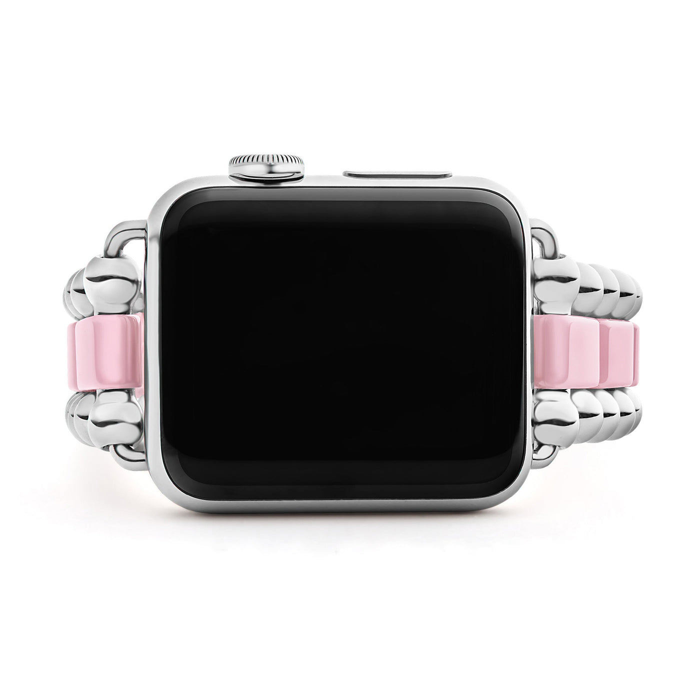 Smart Caviar Pink Ceramic and Stainless Steel Watch Bracelet-38-45mm