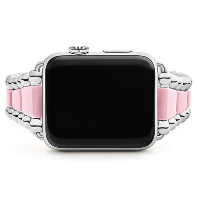 Smart Caviar Pink Ceramic and Stainless Steel Watch Bracelet-42-49mm