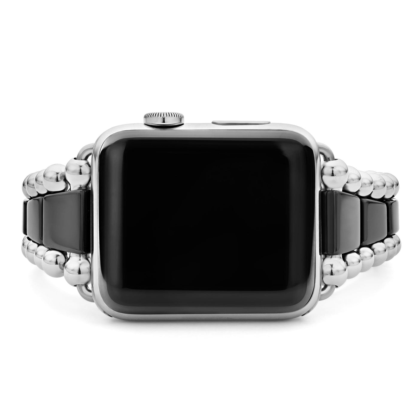 Smart Caviar Black Ceramic and Stainless Steel Watch Bracelet-42-49mm