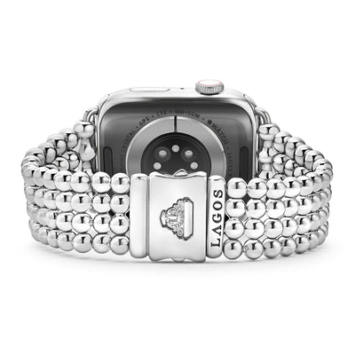 Smart Caviar Stainless Steel Infinite Caviar Beaded Watch Bracelet - 42mm-49mm