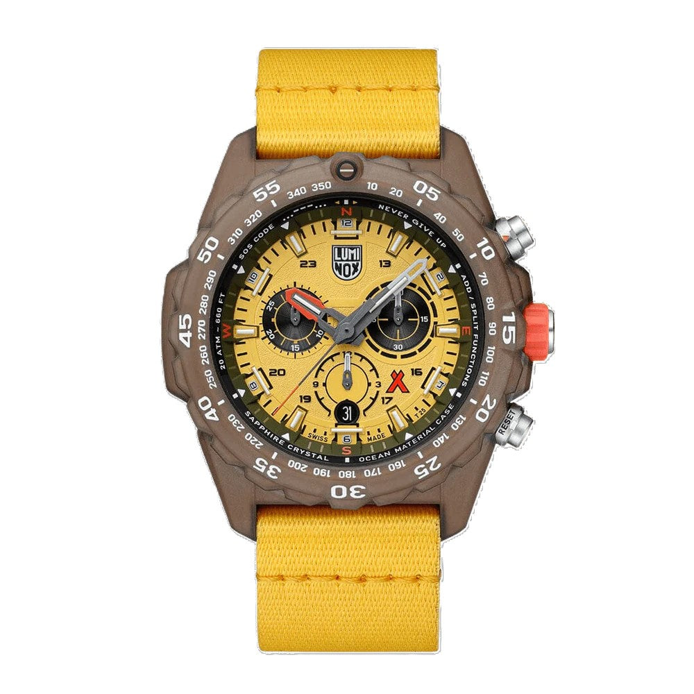 Bear Grylls Survival Eco Master 45mm, Yellow Dial, Sustainable Outdoor Watch