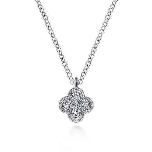 14K White Gold Fashion Necklace