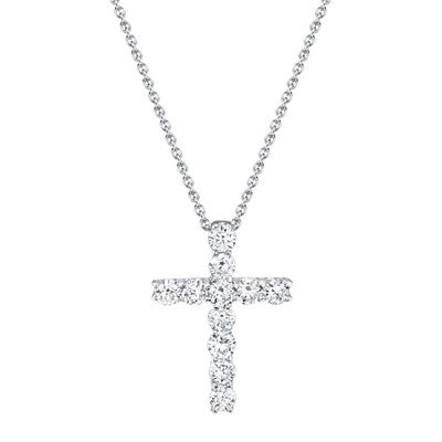 0.32CT DIAMOND CROSS NECKLACE