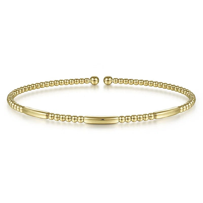 14K Yellow Gold Bujukan Open Bangle