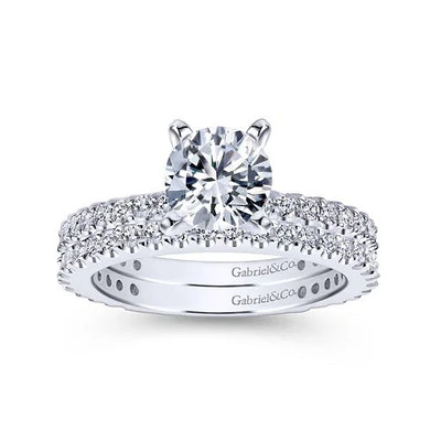 14K White Gold Matching Wedding Band