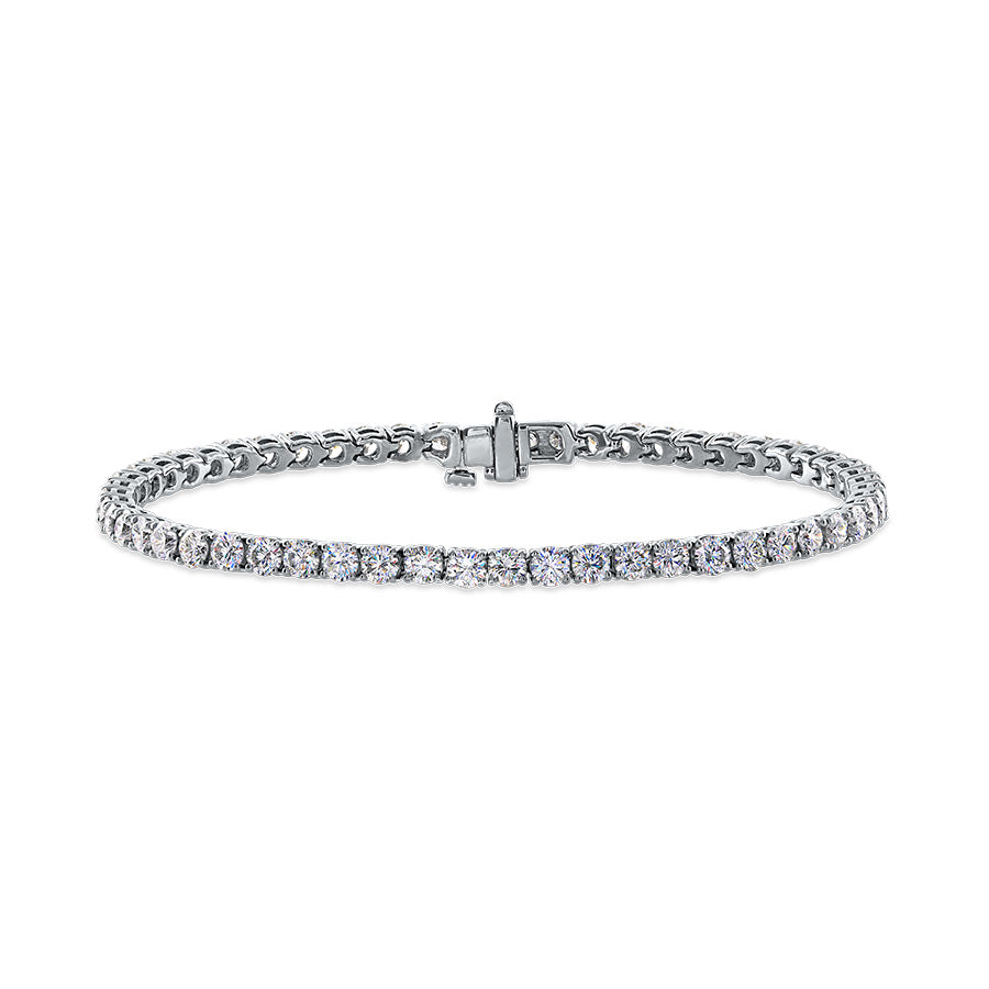 14KWG 3CTW FOF DIAMOND INLINE BRACELET