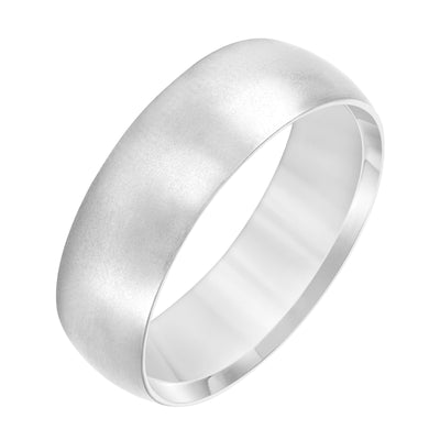 White Gold Men's Wedding Band