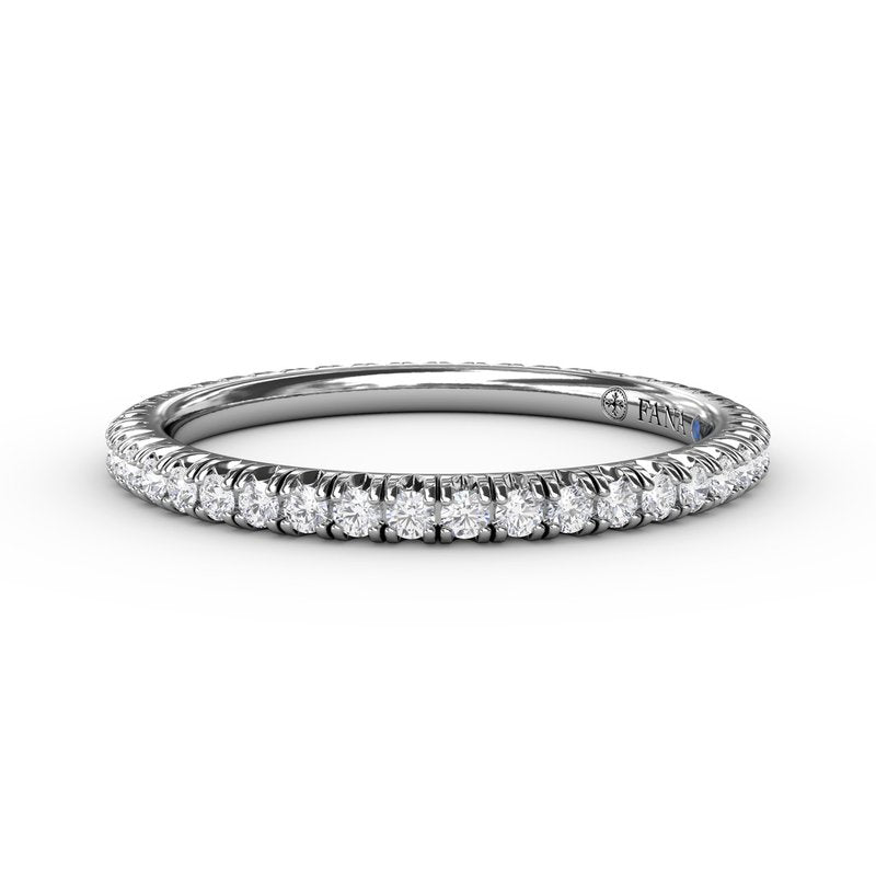 Delicate Modern Pave Eternity Band