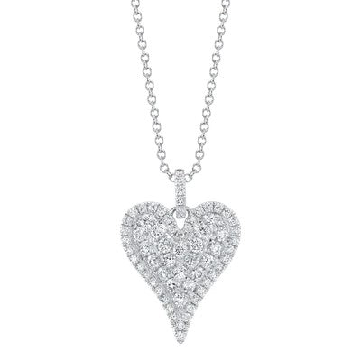 1.31CT DIAMOND HEART NECKLACE