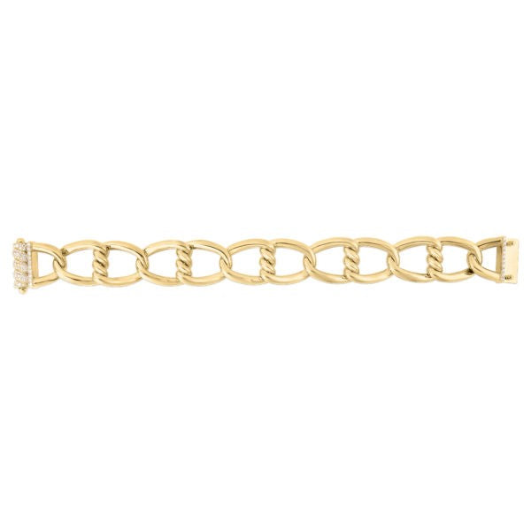 18K YELLOW GOLD CIALOMA DIAMOND ACCENT BRACELET