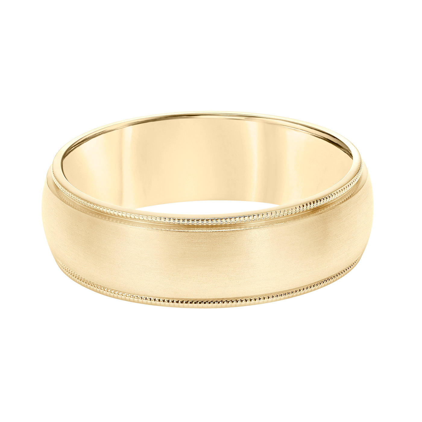 Yellow Gold 7mm Men's Wedding Band