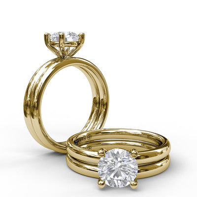 Classic Round Cut Solitaire Engagement Ring