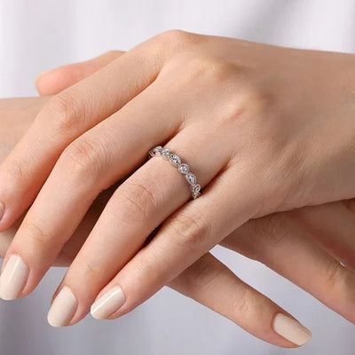 Diamond Wedding Bands  -  Women'