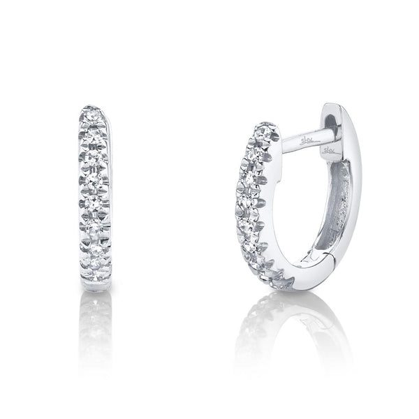 0.04CT DIAMOND MINI HUGGIE EARRING