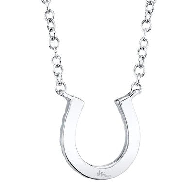 0.06CT DIAMOND HORSESHOE NECKLACE