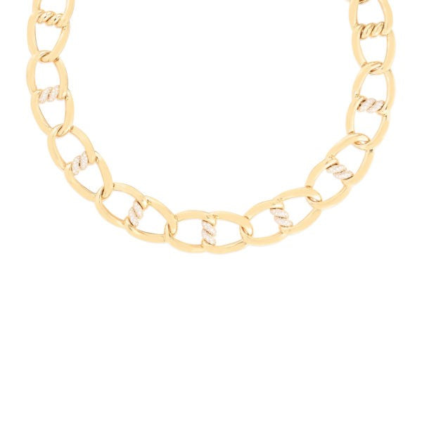 18K YELLOW GOLD CIALOMA DIAMOND KNOT NECKLACE