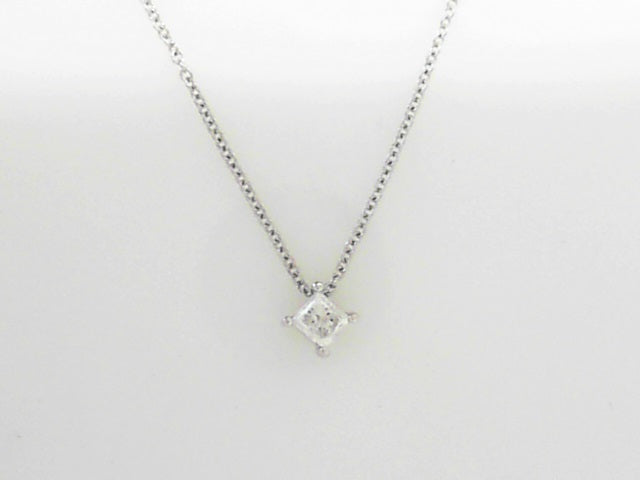 14KWG 0.25CTW PC DIA SOLITAIRE NECKLACE