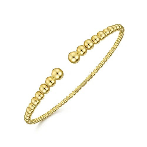 14K Yellow Gold Bujukan Open Bangle