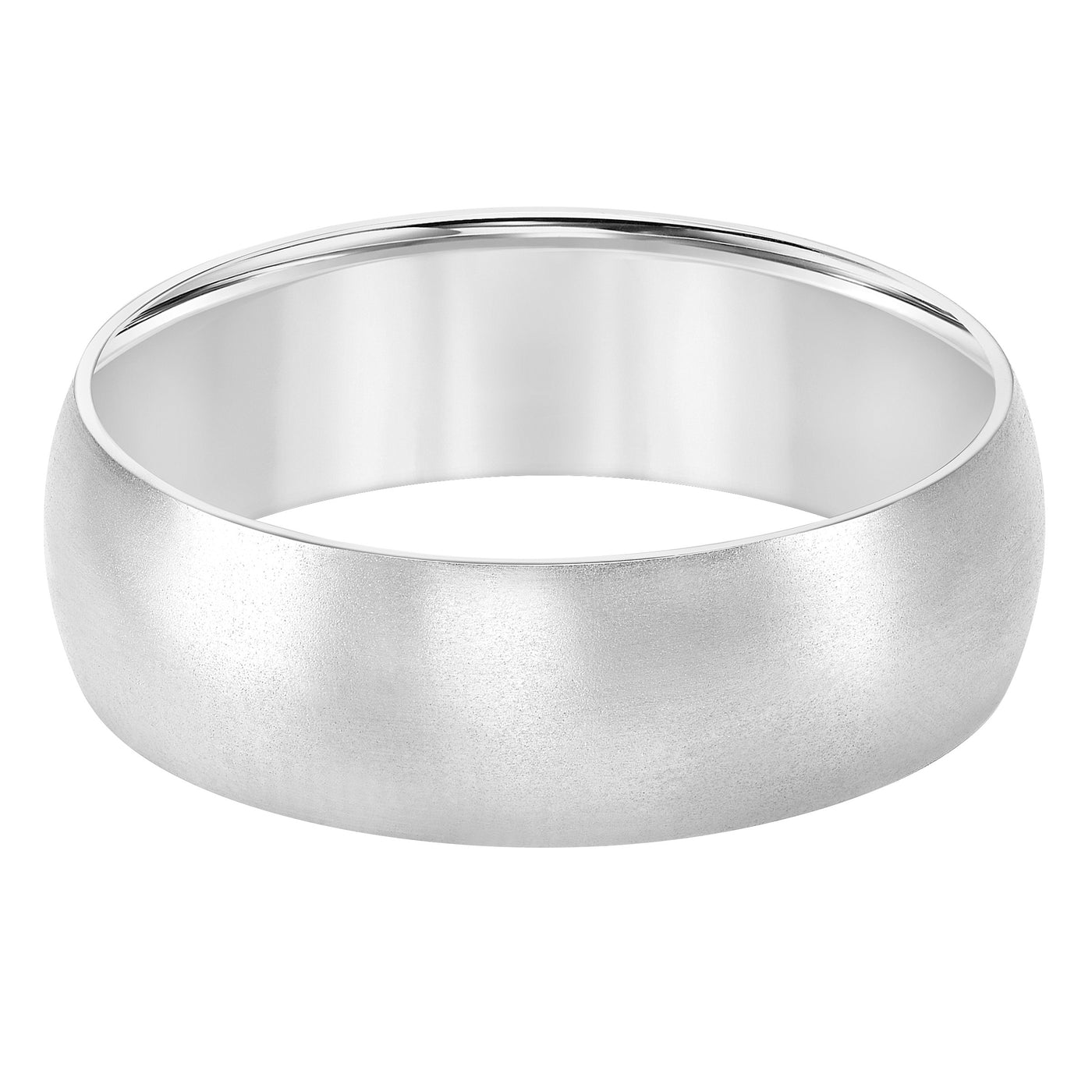 White Gold Men's Wedding Band