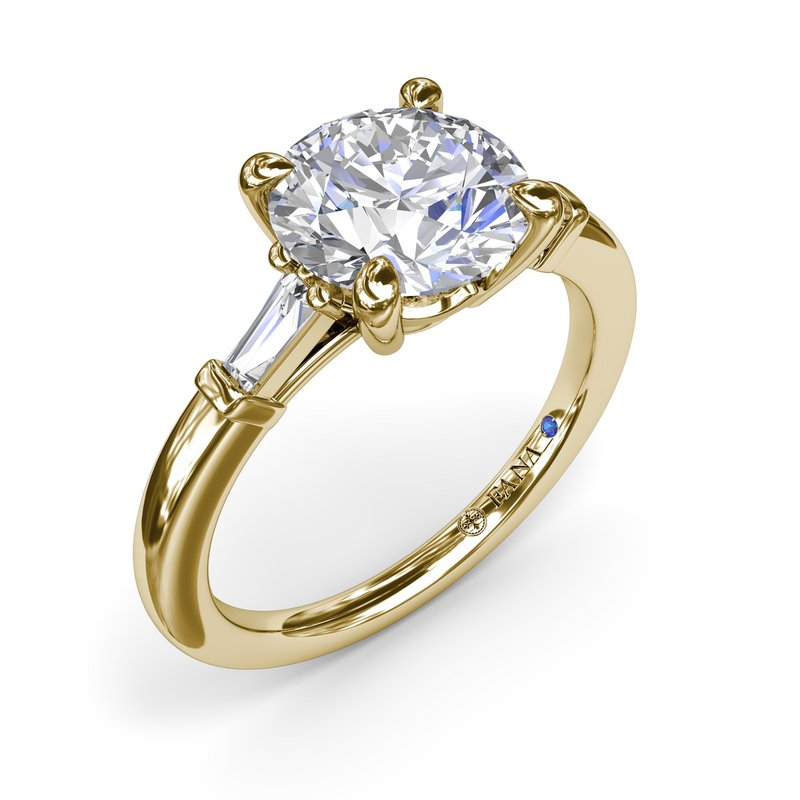 Tapered Baguette Diamond Engagement Ring