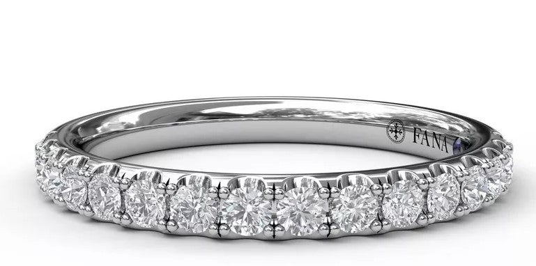 14kt White Gold Wedding Band