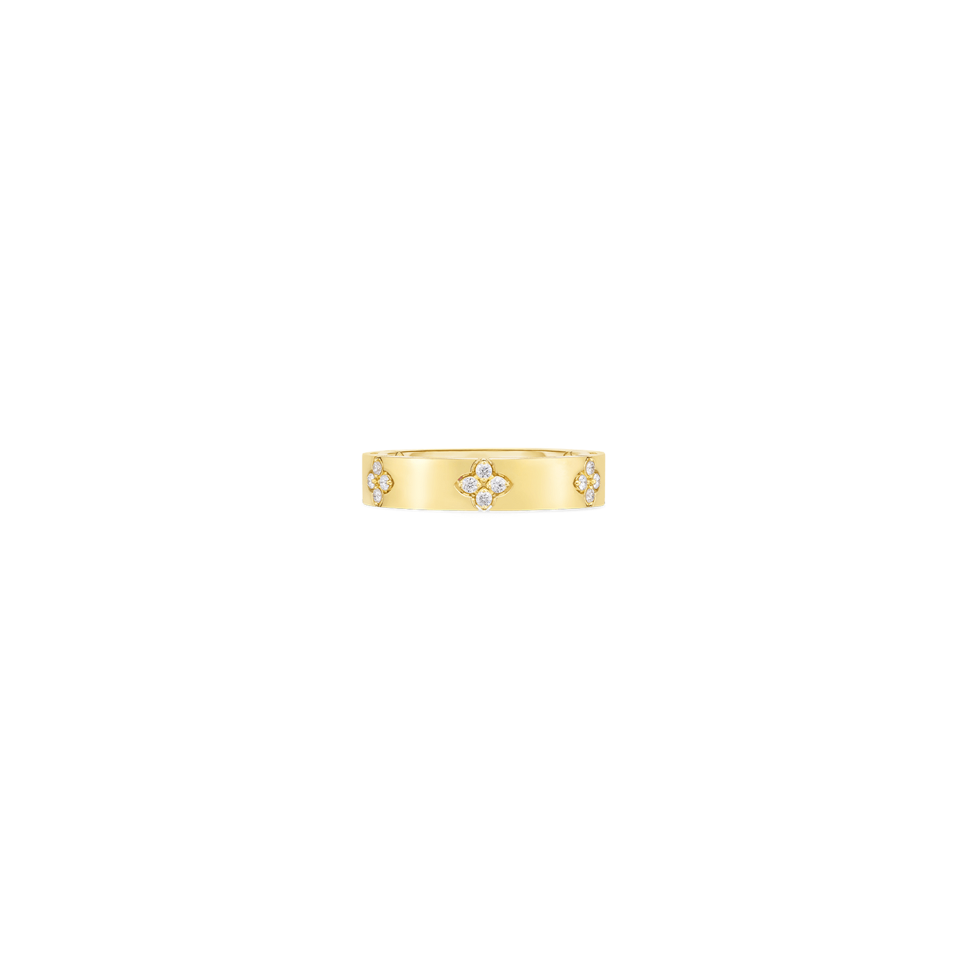 18K GOLD LOVE IN VERONA NARROW DIAMOND ACCENT RING