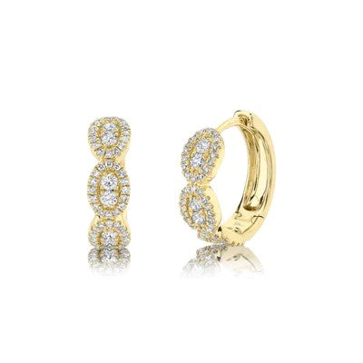 0.49CT DIAMOND HUGGIE EARRING