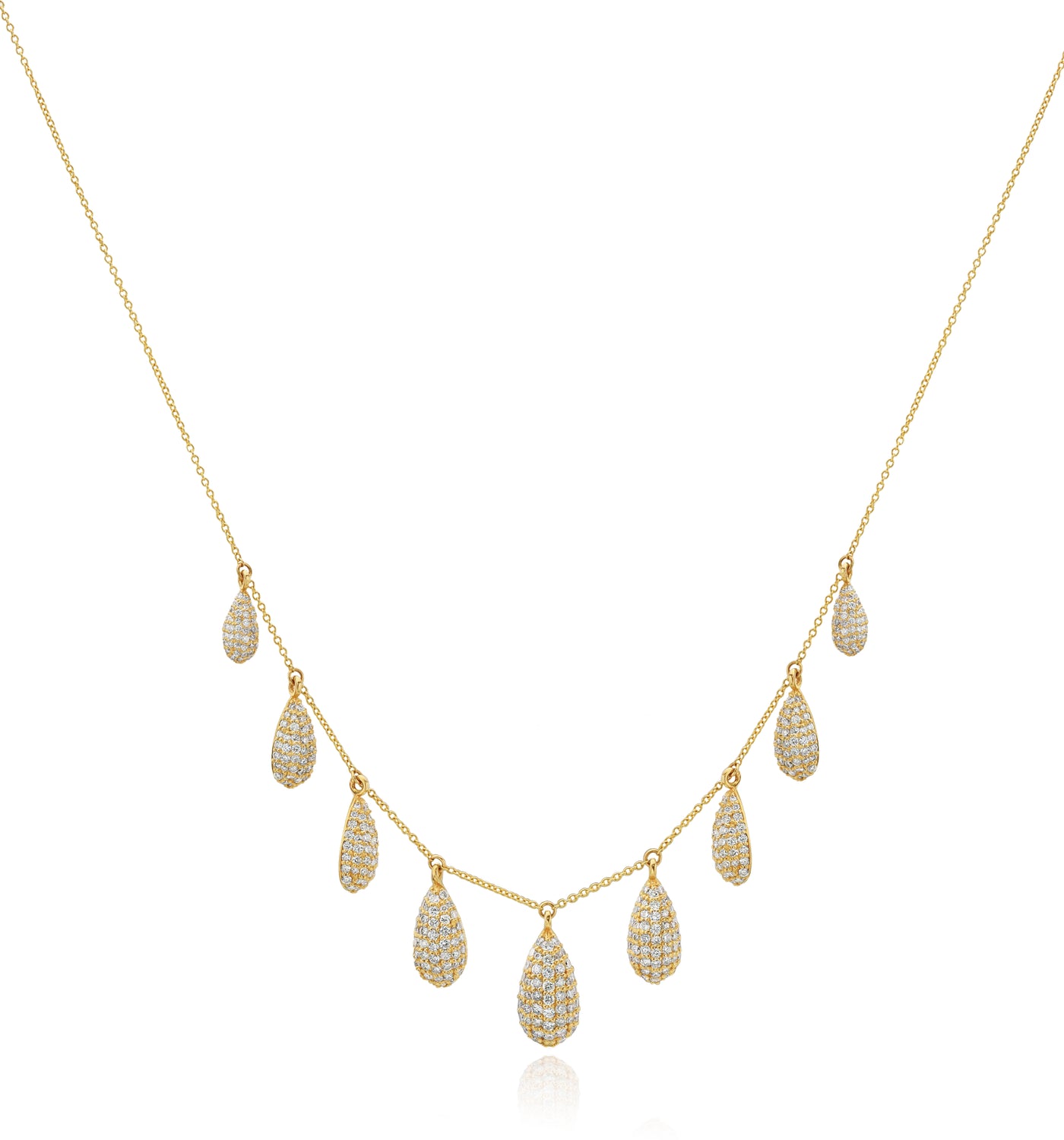 Yellow Gold Diamond Necklace