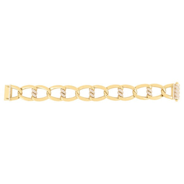 18K YELLOW GOLD CIALOMA DIAMOND KNOT BRACELET